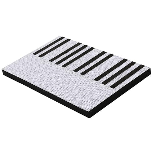 Katzenkratzbrett, Klaviertasten-Design, strapazierfähig, Wellpapier, Kratzmatte, Haustier-Loungebett, Krallen, Spielmatte, 44 x 28 x 2 cm Katzenkratzbrett, Klaviertasten-Design, strapazierfähig, Wellpapier, Kratzmatte, Haustier-Loungebett, Krallen, Spielmatte, 44 x 28 x 2 cm von HouseVibe