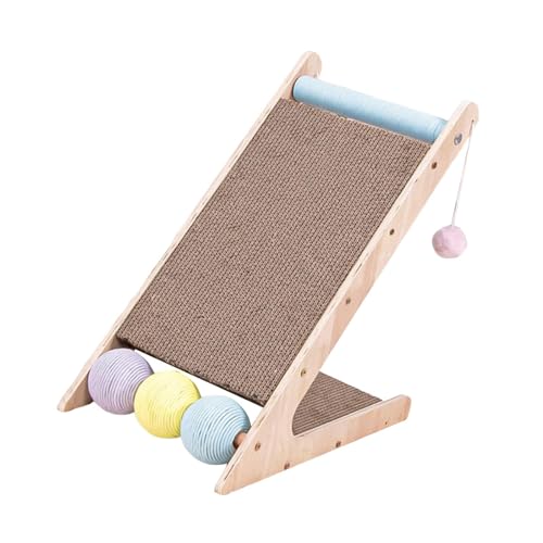 Kratzbaum für Katzen, Spielbälle für Krallen, Klettern, kleine, mittelgroße und große Katzen, 43,8 x 27,5 x 44,5 cm von HouseVibe