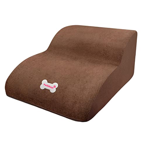 Premium Schaumstoff-Haustiertreppe für kleine Hunde und Katzen, faltbar, 30 x 35 x 20 cm, Kaffeebraun Premium Schaumstoff-Haustiertreppe für kleine Hunde und Katzen, faltbar, 30 x 35 x 20 cm, Kaffeebraun von HouseVibe