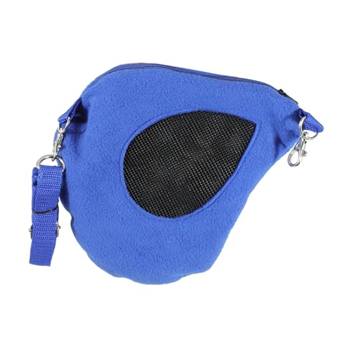 Tragbare Hamster-Reisetasche, Flanell-Tragetasche mit verstellbarem Gurt, 22 x 20 cm, für Kleintiere, Outdoor, Camping, Blau Tragbare Hamster-Reisetasche, Flanell-Tragetasche mit verstellbarem Gurt, 22 x 20 cm, für Kleintiere, Outdoor, Camping, Blau von HouseVibe