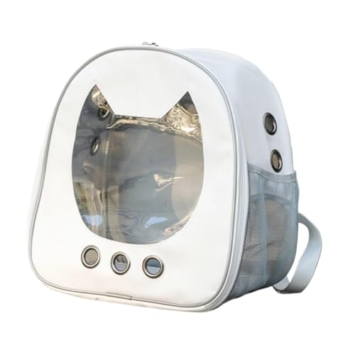 Transparenter Katzentragerrucksack für kleine Katzen, atmungsaktiv, Weltraumkapsel, Haustier-Tragetasche mit bequemem Griff für Wandern, Reisen, Camping Transparenter Katzentragerrucksack für kleine Katzen, atmungsaktiv, Weltraumkapsel, Haustier-Tragetasche mit bequemem Griff für Wandern, Reisen, Camping von HouseVibe