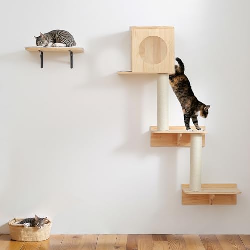 Schwebende Katzenregale von Houseables