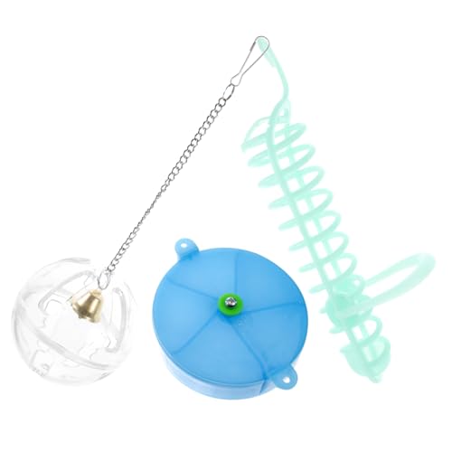 Housoutil Papagei Feeder Spielzeug Set 3 Acryl Fütterung Werkzeuge Vogel Papagei Spielzeug Zufällige Farbe von Housoutil