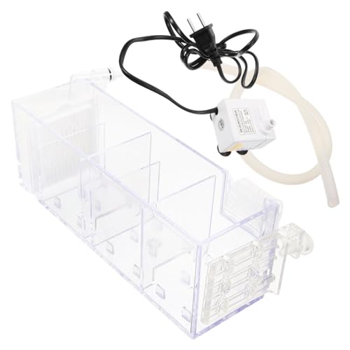 Housoutil 1 Satz Aquarium-Wasseraufbereitungsbox Acryl-Filterbox Mit Filter Aquarium-Wasserfiltrationsbox B von Housoutil