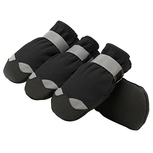 Housoutil Hundeschutzstiefel 4 Stück Welpen-Schneeschuhe - Sohle Für Hunde Wasserabweisend Und Bequem Housoutil Hundeschutzstiefel 4 Stück Welpen-Schneeschuhe - Sohle Für Hunde Wasserabweisend Und Bequem von Housoutil