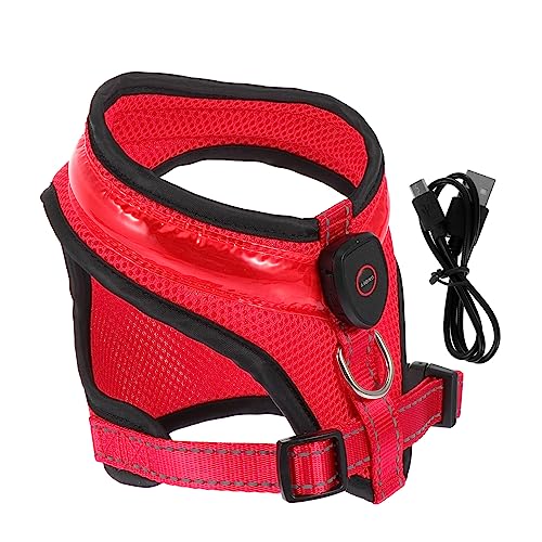 Housoutil -Weste für Hunde Nachtsicht Haustierweste Komfort Rot L Wiederaufladbare Weste über USB Housoutil -Weste für Hunde Nachtsicht Haustierweste Komfort Rot L Wiederaufladbare Weste über USB von Housoutil