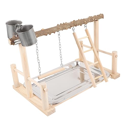 Housoutil Papagei Barsch Ständer Holz Vogel Ständer Feeder Cup Sichuan Sittich Spielen Training Barsch Vogel Spielzeug Housoutil Papagei Barsch Ständer Holz Vogel Ständer Feeder Cup Sichuan Sittich Spielen Training Barsch Vogel Spielzeug von Housoutil