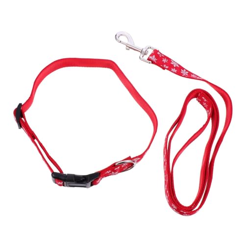 Housoutil Charmantes Schneeflocken-haustierhalsband-Leine-Set Weihnachtliches Hundeleinen-Set Verstellbar Für Hunde Und Katzen Housoutil Charmantes Schneeflocken-haustierhalsband-Leine-Set Weihnachtliches Hundeleinen-Set Verstellbar Für Hunde Und Katzen von Housoutil