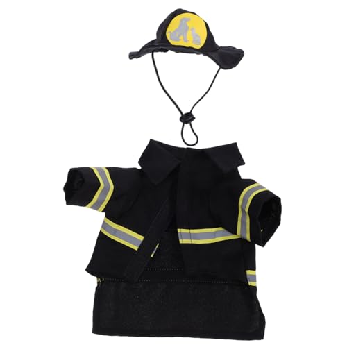 Housoutil Haustier-Kleidungsset Feuerwehrmann-Performance-kostüm Größe S Schwarz Bequemer Haustier-hundemantel Housoutil Haustier-Kleidungsset Feuerwehrmann-Performance-kostüm Größe S Schwarz Bequemer Haustier-hundemantel von Housoutil