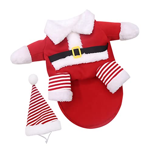 Housoutil 1 Satz Haustier Hund Weihnachten Biped Kleidung Set Kleiner Hundepullover Lila Kies für das Aquarium Weste Mantel Weihnachtspullover Hundemantel Hundeumhang warm Housoutil 1 Satz Haustier Hund Weihnachten Biped Kleidung Set Kleiner Hundepullover Lila Kies für das Aquarium Weste Mantel Weihnachtspullover Hundemantel Hundeumhang warm von Housoutil