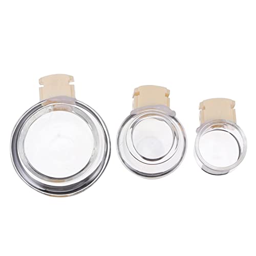 Housoutil 3-in-1 Vogelfütterungsbecher-Set Glas-futternapf Vogelkäfig-futterspender Vogelbadebecken Abnehmbare Schüssel für Papageien von Housoutil