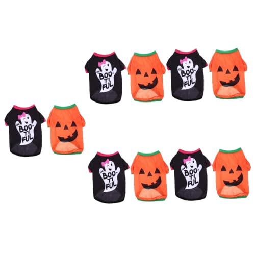 Housoutil 10 STK Halloween-Kleidung Outdoor-Bekleidung Hund Halloween Kostüm Requisiten Kleider Freizeitkleidung für Welpen Halloween-Haustier-Cosplay-Kostüm die Katze Hundekleidung Hündchen von Housoutil