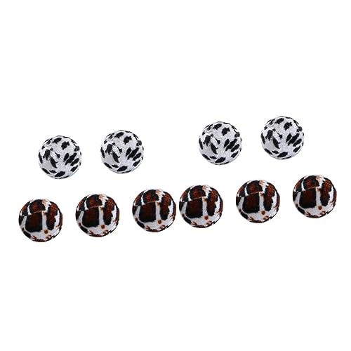 Housoutil 10 STK Spielzeug Tierische Bälle Leopard Tierischer Ball von Housoutil