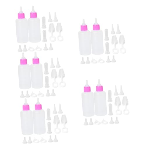 Housoutil 10 Sätze Katzenflasche Welpen-futterflasche Kätzchen Wasserzufuhr Wiederverwendbare Stillflasche Housoutil 10 Sätze Katzenflasche Welpen-futterflasche Kätzchen Wasserzufuhr Wiederverwendbare Stillflasche von Housoutil
