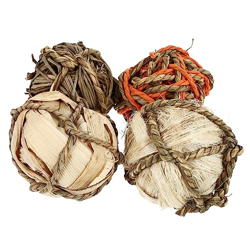Housoutil 12stücke Woven Bälle Für Haustiere Naturfaser Kauspielzeug Für Kaninchen Meerschweinchen Und Papageien Fördert Aktivität Und Zahngesundheit Für Käfige Und Spielzeit Housoutil 12stücke Woven Bälle Für Haustiere Naturfaser Kauspielzeug Für Kaninchen Meerschweinchen Und Papageien Fördert Aktivität Und Zahngesundheit Für Käfige Und Spielzeit von Housoutil