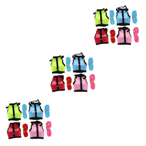 Housoutil 12 STK Hasenweste Kätzchen-Kleidung Hund Outdoorbekleidung Kaninchenleine Tanktops aussetzen Sommer Hasengeschirr Sommergeschirr für Hamster Gürtel Gurt Hasenseil Hosenträger Netz Housoutil 12 STK Hasenweste Kätzchen-Kleidung Hund Outdoorbekleidung Kaninchenleine Tanktops aussetzen Sommer Hasengeschirr Sommergeschirr für Hamster Gürtel Gurt Hasenseil Hosenträger Netz von Housoutil