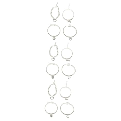 Housoutil 12 STK Haustier Katzenhalsband Glocke Für Katzenhalsbänder Hundehalsbänder Mit Glitzeranhänger Kätzchenhalsband Mit Glocke Welpenhalsbandglocke Strasssteine Katzenzubehör Hündchen Housoutil 12 STK Haustier Katzenhalsband Glocke Für Katzenhalsbänder Hundehalsbänder Mit Glitzeranhänger Kätzchenhalsband Mit Glocke Welpenhalsbandglocke Strasssteine Katzenzubehör Hündchen von Housoutil