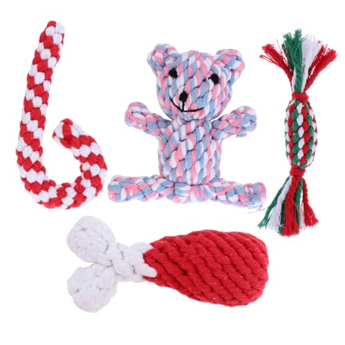 Housoutil 12 STK Haustier Weihnachtsspielzeug Welpen Zahnspielzeug Weihnachtsspielzeug Für Hunde Urlaubsspielzeug Für Welpen Seilspielzeug Für Hunde Plüschtier Baumwollseil Weihnachten Housoutil 12 STK Haustier Weihnachtsspielzeug Welpen Zahnspielzeug Weihnachtsspielzeug Für Hunde Urlaubsspielzeug Für Welpen Seilspielzeug Für Hunde Plüschtier Baumwollseil Weihnachten von Housoutil