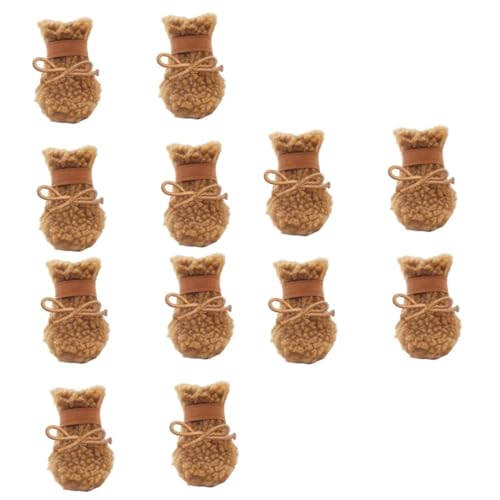 Housoutil 12 Hundeschuhe Schneestiefel Winterschuhe für Hunde Dog Shoes Kurze Pfotensocken für Welpen im Freien Pfotenschutz für Hunde Winterstiefel für atmungsaktiv Housoutil 12 Hundeschuhe Schneestiefel Winterschuhe für Hunde Dog Shoes Kurze Pfotensocken für Welpen im Freien Pfotenschutz für Hunde Winterstiefel für atmungsaktiv von Housoutil
