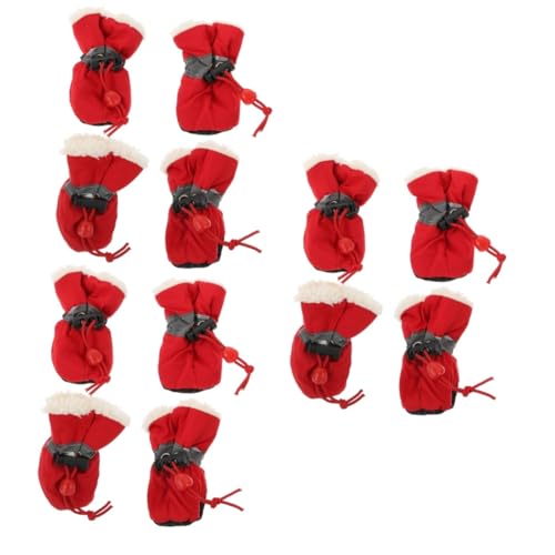 12 STK Schuhüberzüge Für Haustiere Hundeschuhe Anti-rutsch-Schuhe Für Haustiere Outdoor-Schuhe Haustier Warme Schuhe Outdoor-haustierschuhe Katzenschuhe Stoff Stiefel Reflektierend 12 STK Schuhüberzüge Für Haustiere Hundeschuhe Anti-rutsch-Schuhe Für Haustiere Outdoor-Schuhe Haustier Warme Schuhe Outdoor-haustierschuhe Katzenschuhe Stoff Stiefel Reflektierend von Housoutil