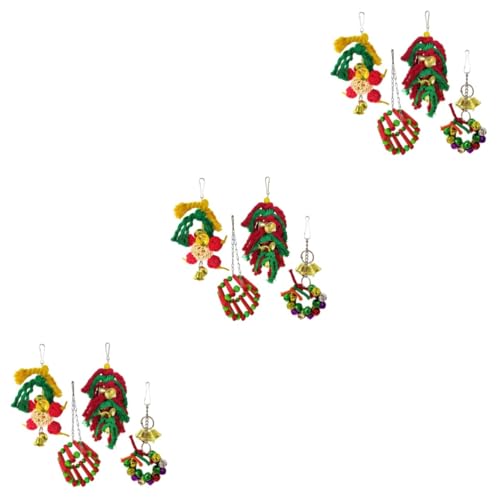 Housoutil 12 STK Papageienbissspielzeug Weihnachtsspielzeug Spielzeug für Vogelkäfige Spielen Spielzeuge Papageienspielzeug zum Aufhängen Vogelbissspielzeug hängend 5-teiliges Set Hölzern Housoutil 12 STK Papageienbissspielzeug Weihnachtsspielzeug Spielzeug für Vogelkäfige Spielen Spielzeuge Papageienspielzeug zum Aufhängen Vogelbissspielzeug hängend 5-teiliges Set Hölzern von Housoutil