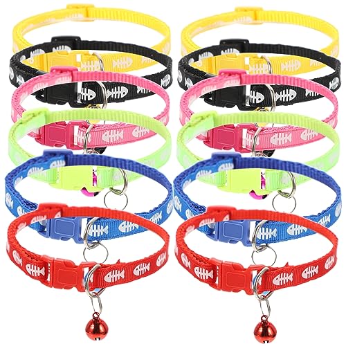 Housoutil 12pcs Haustier Kätzchen Hund Kragen Druck Einstellbare Haustier Zubehör Für Welpen Katze Hund Liefert Housoutil 12pcs Haustier Kätzchen Hund Kragen Druck Einstellbare Haustier Zubehör Für Welpen Katze Hund Liefert von Housoutil
