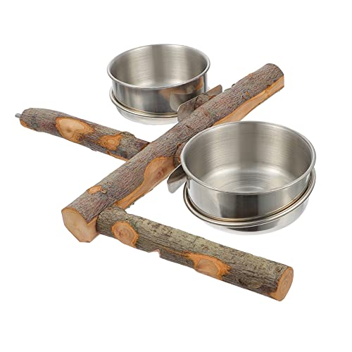 Housoutil 1pc Papagei Barsch Schüssel Spielzeug Papagei Papagei Fütterung Schüssel Holz Stehend Spielzeug Große Größe Housoutil 1pc Papagei Barsch Schüssel Spielzeug Papagei Papagei Fütterung Schüssel Holz Stehend Spielzeug Große Größe von Housoutil