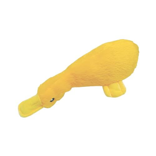 Housoutil 1stück Plüsch Kauspielzeug Für Haustiere Gelbe Entenform Widerstandsfähig Für Welpen Und Kleine Hunde Unterstützt Zahnpflege Und Spielspaß Fördert Gesunde Kautätigkeiten von Housoutil