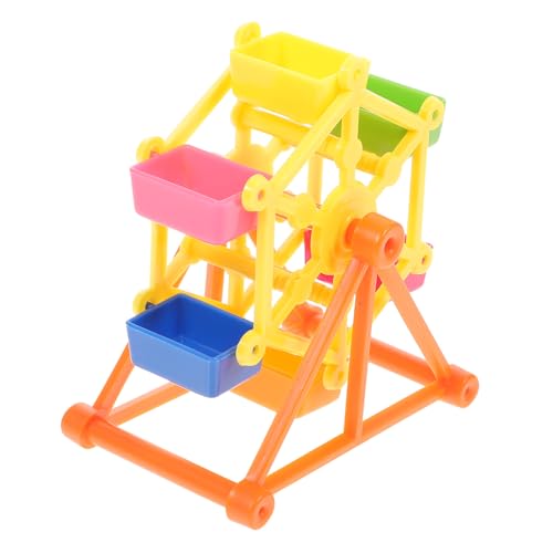 Housoutil Papageienspielzeug Vogelkauspielzeug Papageienfutter-windmühlenspielzeug Heimdekoration Lustiges Futtersuchspielzeug Für Vögel Zufällige Farbe von Housoutil