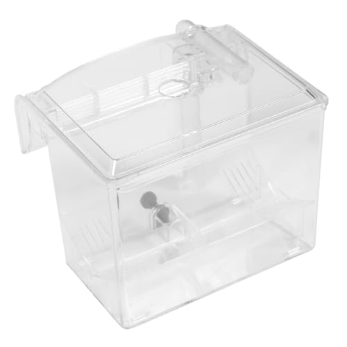 Housoutil 1stk Isolierte Zuchtbox Aufzuchtbecken Für Guppys Fische Schlüpfen Fischglas Aus Glas Inkubator Für Aquarien Glasaquarium Betta-Aquarium Plastik Baby Weiß Split-Box Jungfische von Housoutil