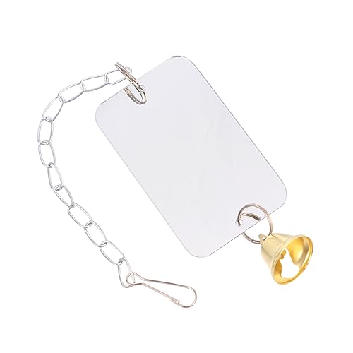Housoutil Spiegel-vogelspielzeug Für Papageien Geflügelspiegel Papageienkäfig Hängeornament 6 X 10 cm Lustiges Glockenspielzeug Für Vögel Housoutil Spiegel-vogelspielzeug Für Papageien Geflügelspiegel Papageienkäfig Hängeornament 6 X 10 cm Lustiges Glockenspielzeug Für Vögel von Housoutil