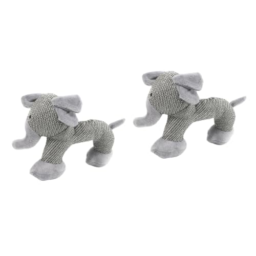 Housoutil 2 Stück Hundespielzeug Plüsch Welpenspielzeug Mit Quietscher Haustierspielzeug Zum Kauen Beißmaterial Hellgrauer Elefant Housoutil 2 Stück Hundespielzeug Plüsch Welpenspielzeug Mit Quietscher Haustierspielzeug Zum Kauen Beißmaterial Hellgrauer Elefant von Housoutil