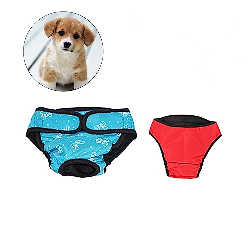Housoutil 2 Pcs Windeln für Weibliche Hunde Physiologische Hosen Hundehosen Aus Baumwolle für Die Brunst Von Welpen Menstruationsunterwäsche Größe Xs Housoutil 2 Pcs Windeln für Weibliche Hunde Physiologische Hosen Hundehosen Aus Baumwolle für Die Brunst Von Welpen Menstruationsunterwäsche Größe Xs von Housoutil