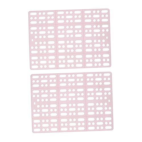 Housoutil Laufstall Zubehör 2 Pcs Kunststoff Pad Matten Haustier Matte Für Fuß Bequem Schlaf von Housoutil