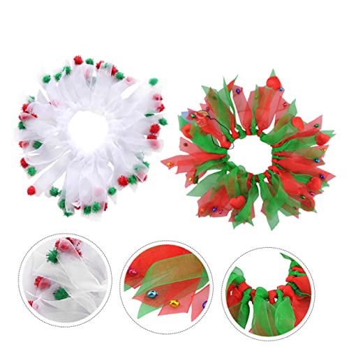 Housoutil 2 STK Weihnachtsschal Für Haustiere Weihnachtliche Hundehalsbänder Krippendekoration Hexenkostü Katze Haustier Weihnachtsband Halsband Spitzenschal Halsumfang Halloween Polyester Housoutil 2 STK Weihnachtsschal Für Haustiere Weihnachtliche Hundehalsbänder Krippendekoration Hexenkostü Katze Haustier Weihnachtsband Halsband Spitzenschal Halsumfang Halloween Polyester von Housoutil