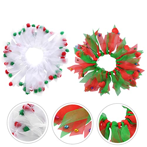 Housoutil Weihnachts-Halsband-Set für Haustiere 2-teilig Weihnachtsband-Halsband Weiche und Bequeme Hundehalsbänder Housoutil Weihnachts-Halsband-Set für Haustiere 2-teilig Weihnachtsband-Halsband Weiche und Bequeme Hundehalsbänder von Housoutil