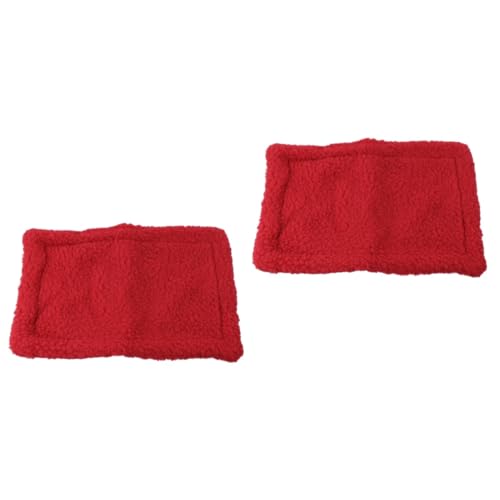 Housoutil 2 STK Igel-Schlafmatte Haustier Betthamster Igelmatte kleine Kätzchendecke Schlafmatten Schlafkissen Winter Hamster pad Hamster warmes Kissen Mini warme Unterlage Tagesdecke Käfig von Housoutil