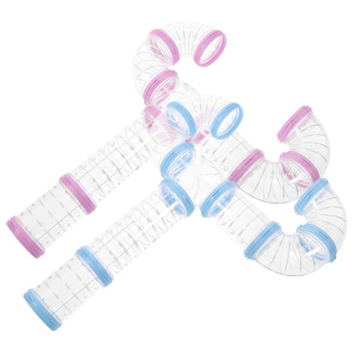 Housoutil 2 Sets Von Hamster Rohr Tunnel Kit Kunststoff Hamster Rohre für Käfig Expansion Spiel Tunnel für Haustiere von Housoutil
