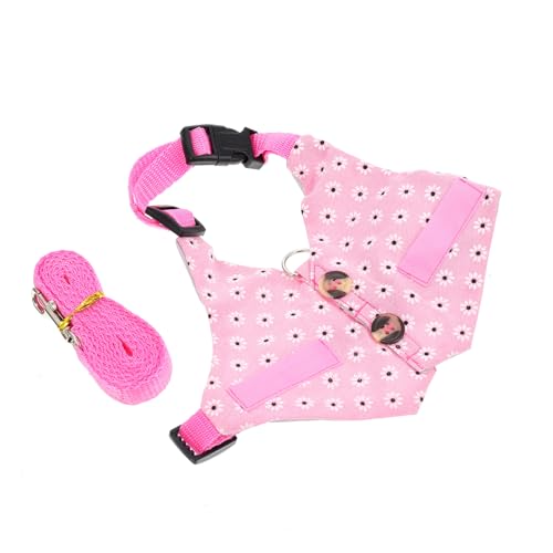 Housoutil 2 Sätze Hasenkleidung Katze Geschirr Kleid Katzengeschirr Weste Kleid Mit Blumendruck Kaninchenhalsbandleine Frettchenkleidung Süßes Tanktop Ratte Kleiner Hund Baumwolle Schmücken von Housoutil