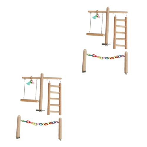 Housoutil 2 Sets Papagei Spielzeug Vögel Reißen Holz Schaukel Papagei Spielplatz Kauen Spielzeug Für Nymphensittiche Sittiche Housoutil 2 Sets Papagei Spielzeug Vögel Reißen Holz Schaukel Papagei Spielplatz Kauen Spielzeug Für Nymphensittiche Sittiche von Housoutil