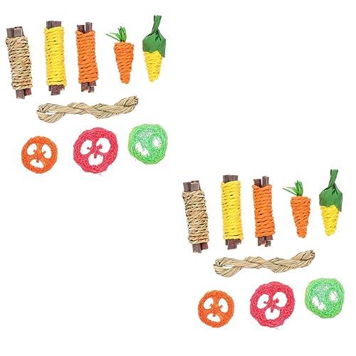 Housoutil 2sätze Kleintier Spielzeug Teiliges Kauspielzeug Für Hamster Und Kaninchen Fördert Die Zahnpflege Sorgt Für Bewegung Und Verhaltensauffälligkeiten Für Kleine Haustiere Housoutil 2sätze Kleintier Spielzeug Teiliges Kauspielzeug Für Hamster Und Kaninchen Fördert Die Zahnpflege Sorgt Für Bewegung Und Verhaltensauffälligkeiten Für Kleine Haustiere von Housoutil
