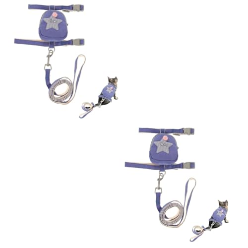 Housoutil 2 Stücke Katze Und Leine Kätzchen Einstellbare Nicht-Design Für Outdoor-aktivitäten von Housoutil