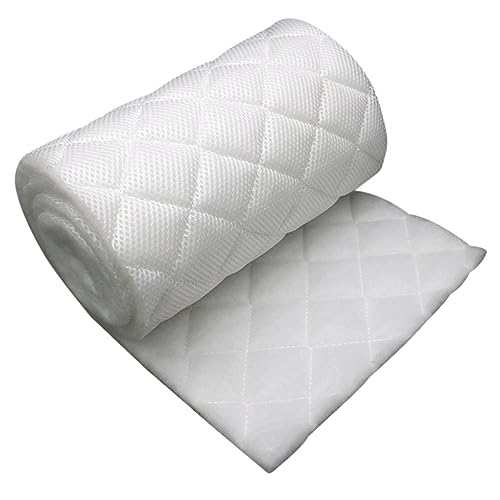 Housoutil Media 2 Stück Dicke Filterbaumwolle 1 M X 12 cm Weißes Reinigungspad Mit Hoher Dichte Für Süßwasser Und Tanks von Housoutil