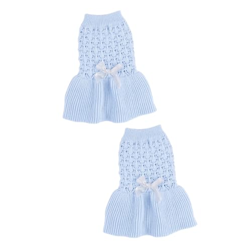 Housoutil 2stücke Hund Katze Pullover Frühling Strickpullover Für Kleine Hunde Und Katzen Komfortables Wolle-Outfit Blau s Housoutil 2stücke Hund Katze Pullover Frühling Strickpullover Für Kleine Hunde Und Katzen Komfortables Wolle-Outfit Blau s von Housoutil