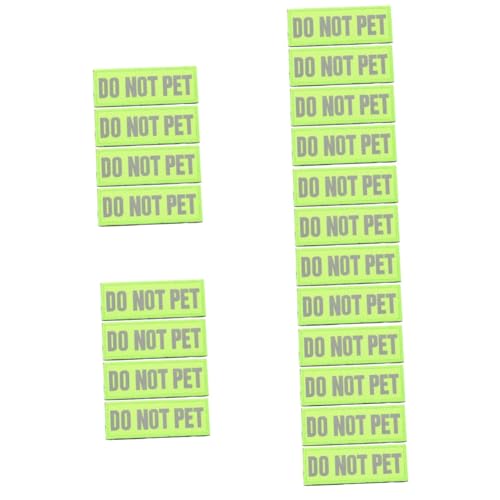 Housoutil Aufkleber 20 Stück Reflektierende Nylondekorationen Für Diensthunde Haustierzubehör von Housoutil