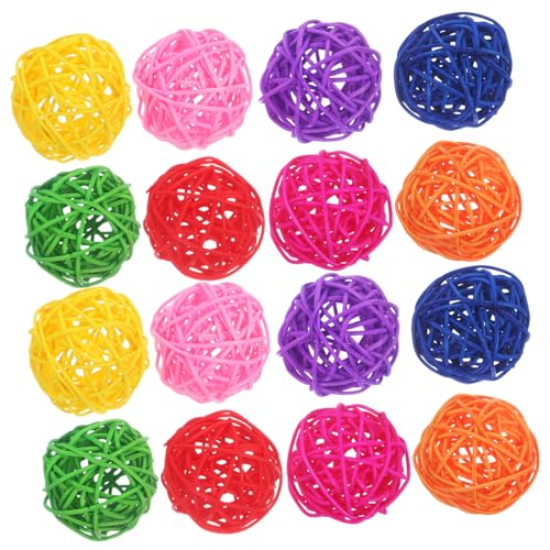 Housoutil Conure Sittich Spielzeug 20-teiliges Rattan-papagei-kauspielzeug-vogelspielzeug-Set Für Haustiere Attraktives Design von Housoutil