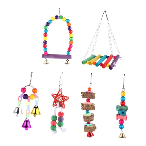 Housoutil 21 STK Papagei Spielzeug Vogelkäfig Spielzeuge Hängespielzeug Für Papageien Glocken Fink Spielzeug Vogel Papagei Schaukel Kauspielzeug Vogelspielzeug Hölzern Kombination Beissen Housoutil 21 STK Papagei Spielzeug Vogelkäfig Spielzeuge Hängespielzeug Für Papageien Glocken Fink Spielzeug Vogel Papagei Schaukel Kauspielzeug Vogelspielzeug Hölzern Kombination Beissen von Housoutil