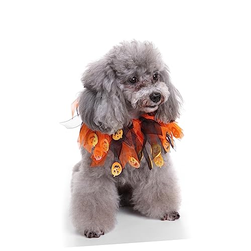 Housoutil 2st Halloween-hundehalsband Mini- Haustierhalsband Zum Geburtstag Lieferungen Hund Dekorative Elastische Halskette Weihnachten Schmücken von Housoutil