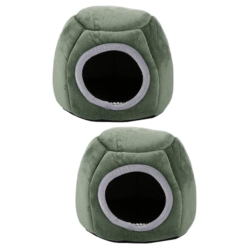 Housoutil 2 Stücke Nette Hamster Bett Weiche Baumwolle Nest Für Tiere Für Rest Schlaf Spielen von Housoutil