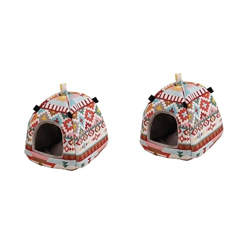 Housoutil 2 Stücke Meerschweinchen Hamster Bett Warme Nest Bett Für Couch Haustier Bett Auto Reise Große Ruhm Stil von Housoutil